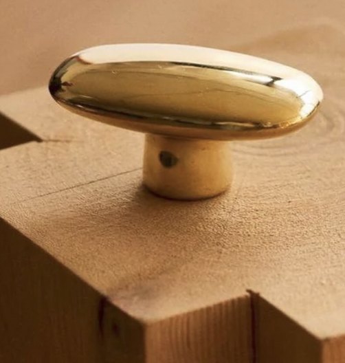 Brass knob detail