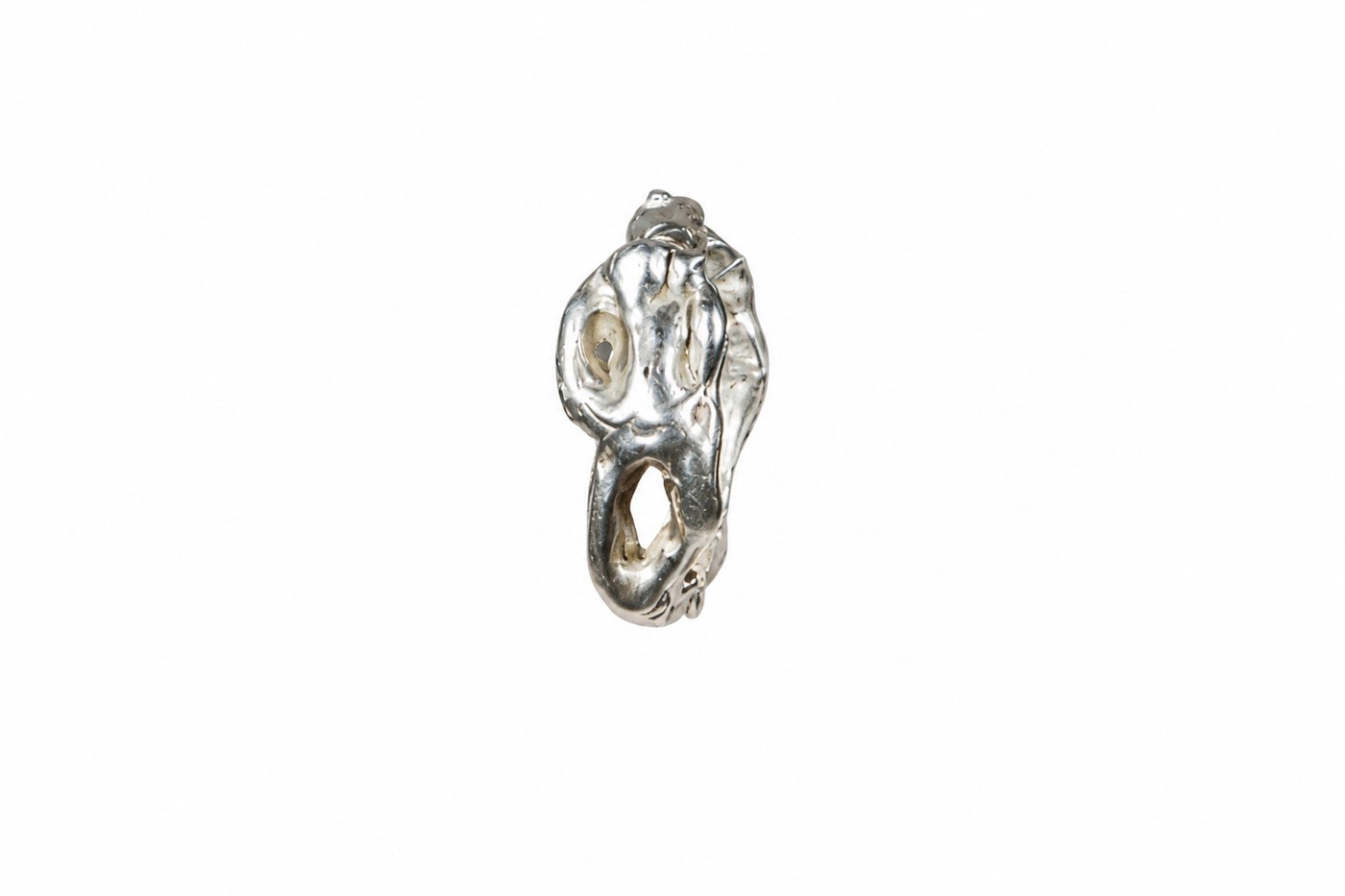 Textured silver ring