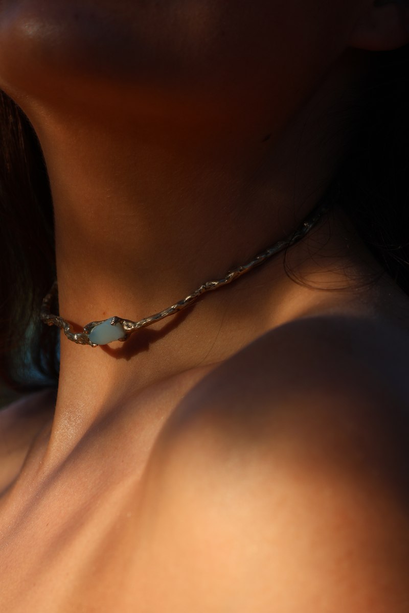 Sof Atelier choker, worn